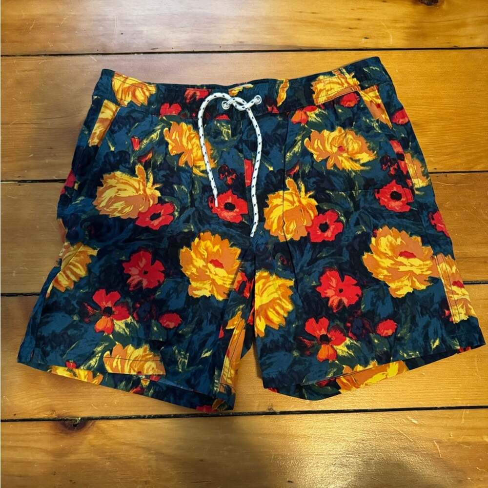 J. Crew Men's Floral Swim Shorts
